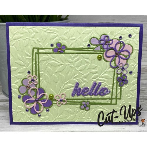 Simon Says Stamp! Riley And Company Cut Ups FLORAL STACKED FRAMES Die RD524