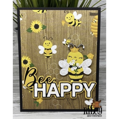 Simon Says Stamp! Riley And Company Cut Ups BEE HAPPY Die RD523