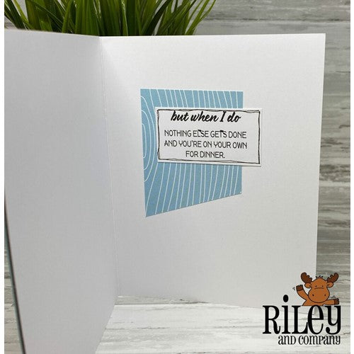 Simon Says Stamp! Riley And Company Funny Bones I DON'T ALWAYS CRAFT Cling Stamp RWD-1035