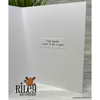 Simon Says Stamp! Riley And Company Funny Bones COVER IT FOR A YEAR Cling Stamp RWD-1034