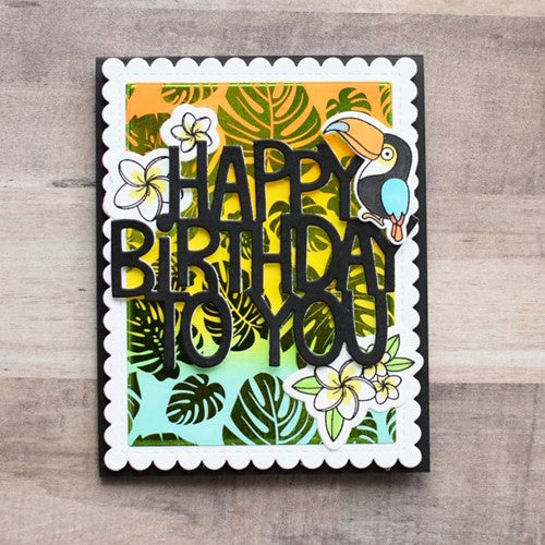 Simon Says Stamp! Therm O Web Deco Foil GET TROPICAL Toner Card Fronts 5635