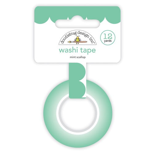 Simon Says Stamp! Doodlebug MINT SCALLOP Washi Tape 7700