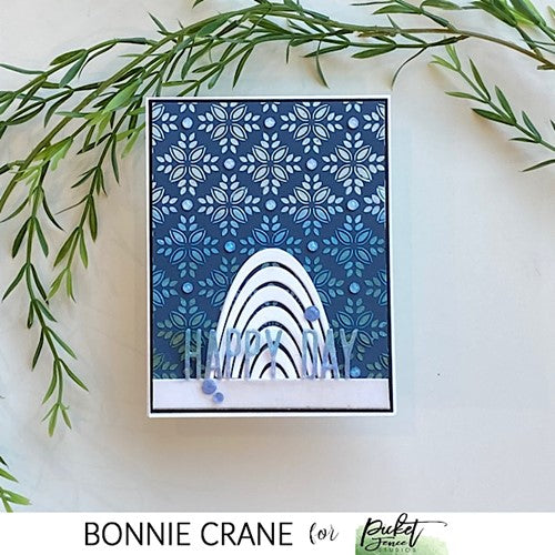 Simon Says Stamp! Picket Fence Studios TILE MONTAGE 6 x 6 Stencil sc328