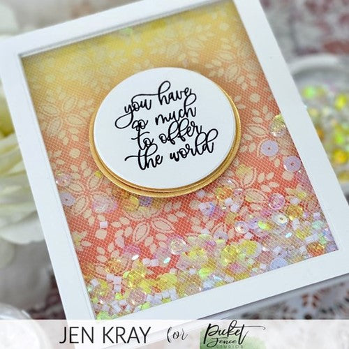 Simon Says Stamp! Picket Fence Studios TILE MONTAGE 6 x 6 Stencil sc328