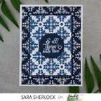 Simon Says Stamp! Picket Fence Studios TILE MONTAGE 6 x 6 Stencil sc328