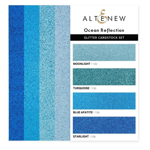 Simon Says Stamp! Altenew OCEAN REFLECTION Glitter Cardstock Set ALT4963