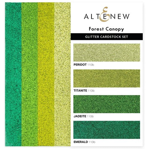 Simon Says Stamp! Altenew FOREST CANOPY Glitter Cardstock Set ALT4962