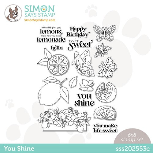 Simon Says Stamp! Simon Says Clear Stamps YOU SHINE sss202553c