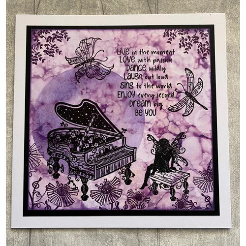 Simon Says Stamp! Fairy Hugs PIANO BENCH Clear Stamp FHS-437
