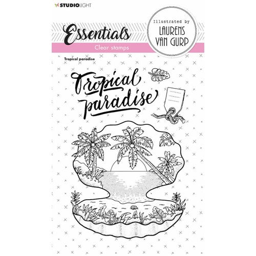 Simon Says Stamp! Studio Light TROPICAL PARADISE Essentials Clear Stamps blesstamp257