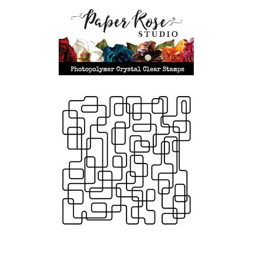 Simon Says Stamp! Paper Rose DOODLE SQUARE LARGE Clear Stamp 26464