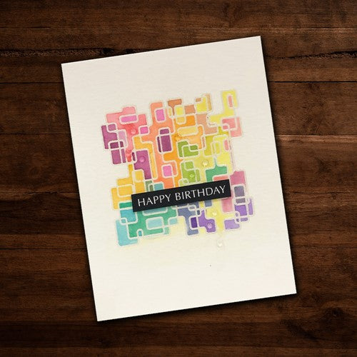 Simon Says Stamp! Paper Rose DOODLE SQUARE LARGE Clear Stamp 26464