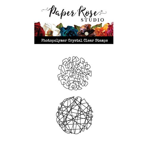 Simon Says Stamp! Paper Rose SCRIBBLE CIRCLE DUO Clear Stamps 26473
