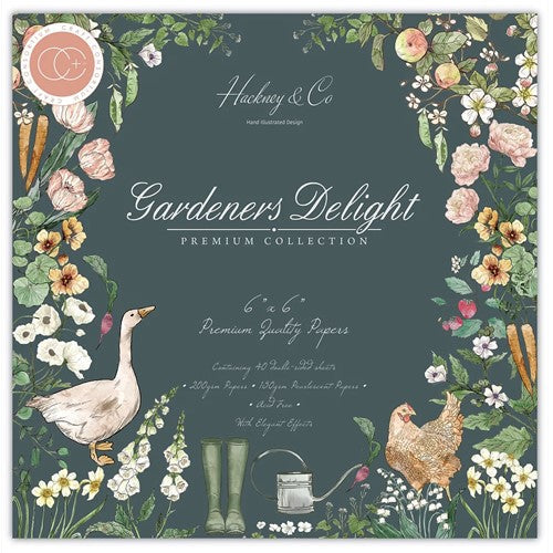 Simon Says Stamp! Craft Consortium GARDENERS DELIGHT 6 x 6 Paper Pad CCPPAD035B