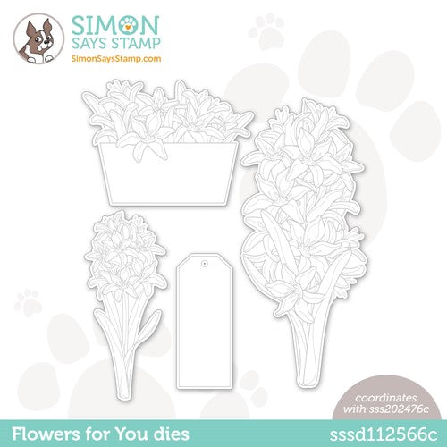 Simon Says Stamp! Simon Says Stamp FLOWERS FOR YOU Wafer Dies sssd112566c *