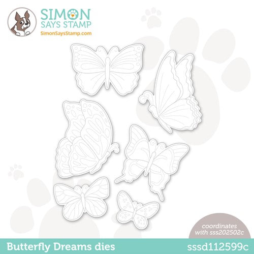 Simon Says Stamp! Simon Says Stamp BUTTERFLY DREAMS Wafer Dies sssd112599c