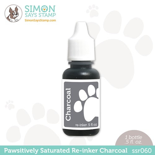 Simon Says Stamp! Simon Says Stamp Pawsitively Saturated RE-INKER CHARCOAL ssr060