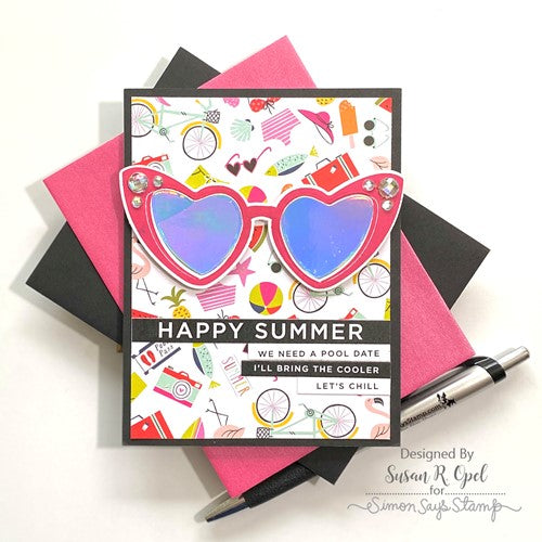 Simon Says Stamp! CZ Design Sentiment Strips CHILL SUMMER czg039