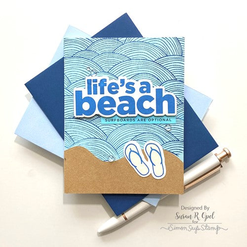 Simon Says Stamp! CZ Design Sentiment Strips CHILL SUMMER czg039