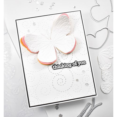 Simon Says Stamp! Simon Says Stamp Embossing Folder And Dies GRACEFUL BUTTERFLY SET sfd268 | color-code:ALT6