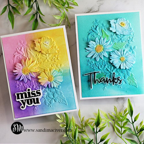 Simon Says Stamp! Simon Says Stamp Embossing Folder And Dies FLORAL HARMONY sfd269 | color-code:ALT00