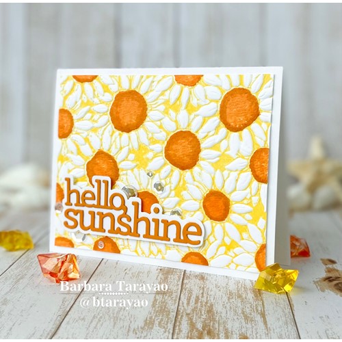 Simon Says Stamp! Simon Says Stamp Embossing Folder And Die SUNFLOWER FIELD sfd274 | color-code:ALT1