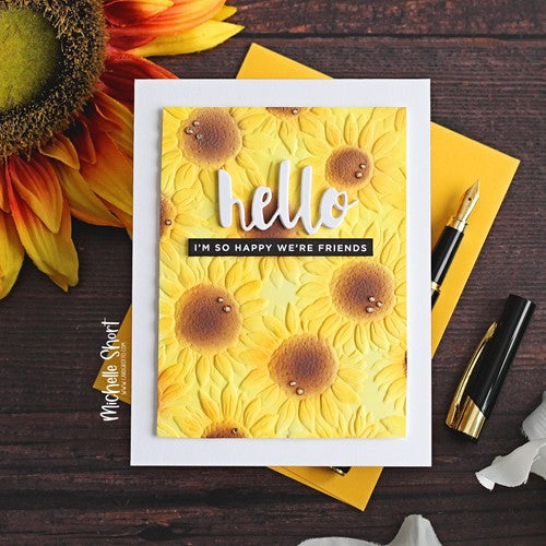 Simon Says Stamp! Simon Says Stamp Embossing Folder And Die SUNFLOWER FIELD sfd274 | color-code:ALT3