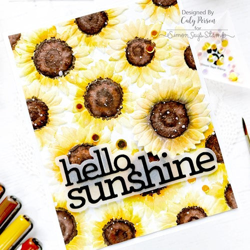 Simon Says Stamp! Simon Says Stamp Embossing Folder And Die SUNFLOWER FIELD sfd274 | color-code:ALT8