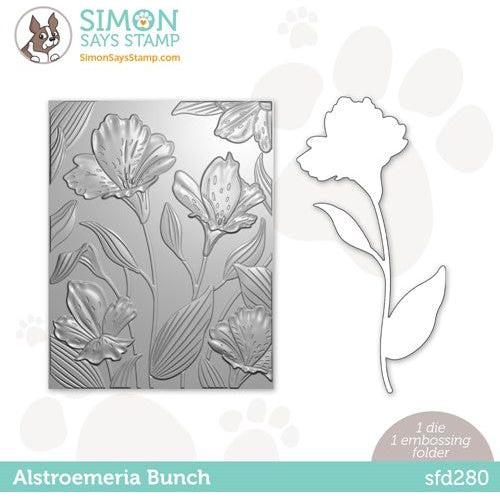 Simon Says Stamp! Simon Says Stamp Embossing Folder And Die ALSTROEMERIA BUNCH sfd280