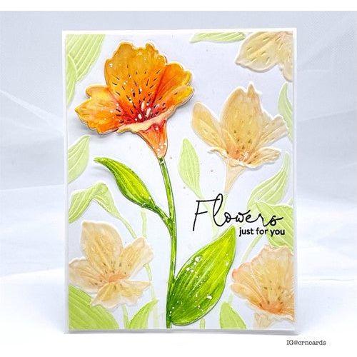 Simon Says Stamp! Simon Says Stamp Embossing Folder And Die ALSTROEMERIA BUNCH sfd280