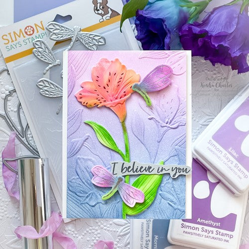 Simon Says Stamp! Simon Says Stamp Embossing Folder And Die ALSTROEMERIA BUNCH sfd280 | color-code:ALT2