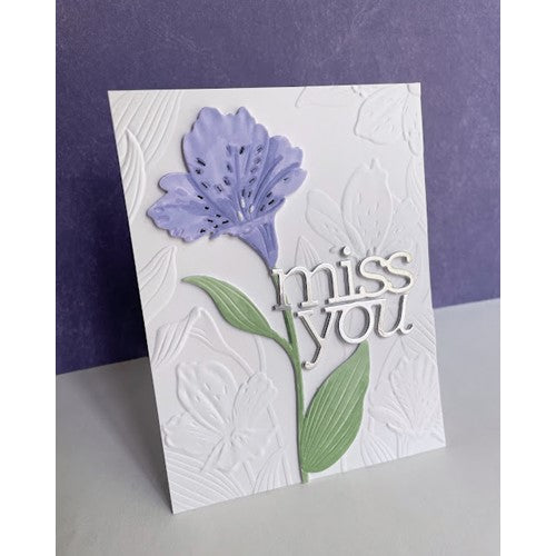 Simon Says Stamp! Simon Says Stamp Embossing Folder And Die ALSTROEMERIA BUNCH sfd280 | color-code:ALT41