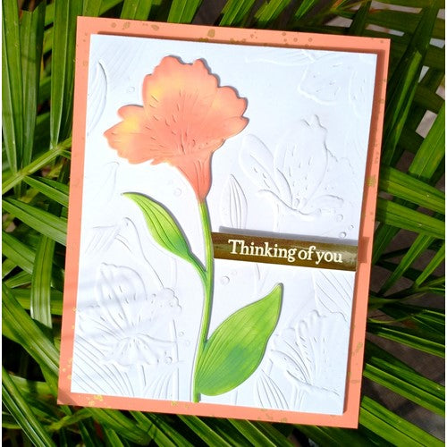 Simon Says Stamp! Simon Says Stamp Embossing Folder And Die ALSTROEMERIA BUNCH sfd280
