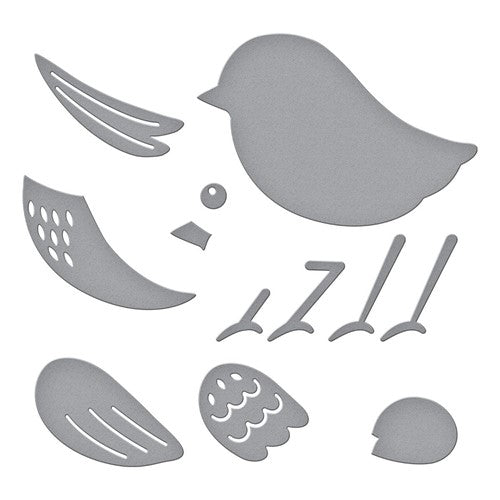 Simon Says Stamp! S1-054 Spellbinders SWEET BIRDIE Etched Dies