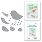 Simon Says Stamp! S1-054 Spellbinders SWEET BIRDIE Etched Dies