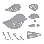 Simon Says Stamp! S1-053 Spellbinders LITTLE CHICKADEE Etched Dies
