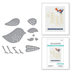 Simon Says Stamp! S1-053 Spellbinders LITTLE CHICKADEE Etched Dies