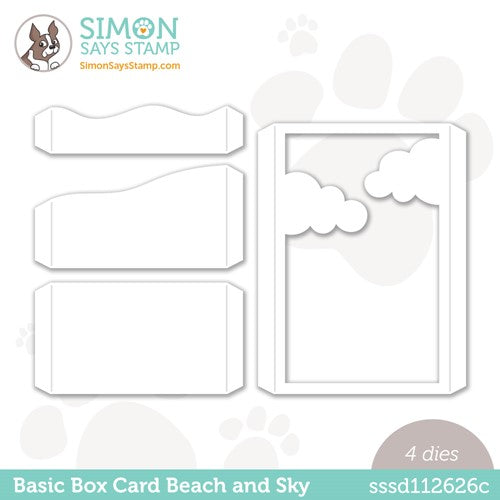 Simon Says Stamp! Simon Says Stamp BASIC BOX CARD BEACH AND SKY Wafer Dies sssd112626c