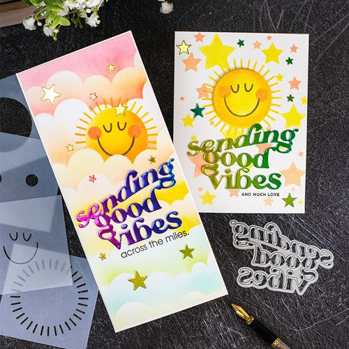 Simon Says Stamp! Simon Says Stamp SENDING GOOD VIBES Wafer Dies sssd112630 | color-code:ALT00