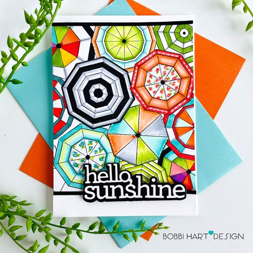 Simon Says Stamp! CZ Design Wafer Dies HELLO SUNSHINE czd172 Let's Chill