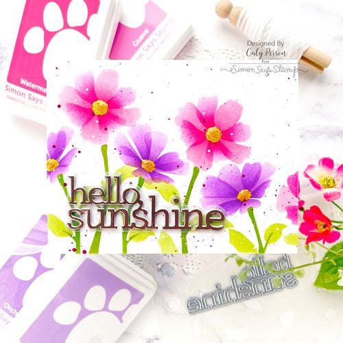 Simon Says Stamp! CZ Design Wafer Dies HELLO SUNSHINE czd172 Let's Chill