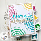 Simon Says Stamp! CZ Design Wafer Die LIFE'S A BEACH czd170 Let's Chill