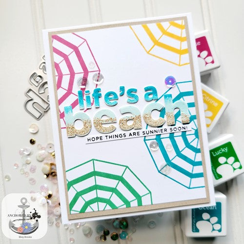 Simon Says Stamp! CZ Design Wafer Die LIFE'S A BEACH czd170 Let's Chill