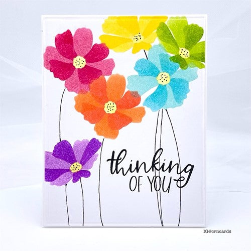 Simon Says Stamp! Simon Says Stamp Stencil LAYERING COSMOS ssst221625