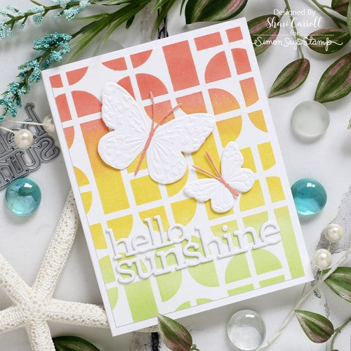 Simon Says Stamp! Simon Says Cling Stamps RETRO TILES sss102537 | color-code:ALT00