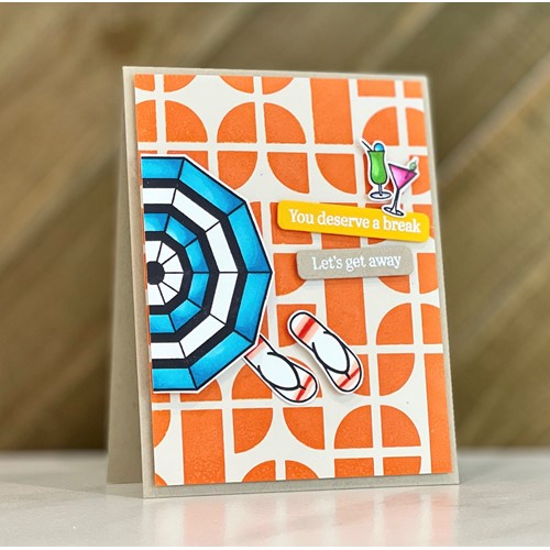 Simon Says Stamp! Simon Says Cling Stamps RETRO TILES sss102537