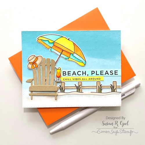 Simon Says Stamp! Simon Says Clear Stamps LET'S GET AWAY sss302533c