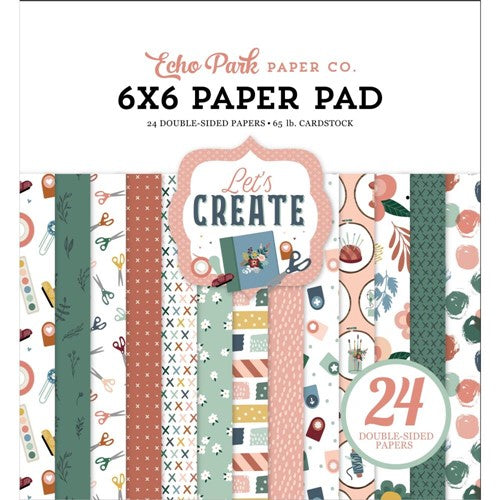 Simon Says Stamp! Echo Park LET'S CREATE 6 x 6 Paper Pad lc283023