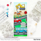 Simon Says Stamp! Pretty Pink Posh LAYERED ROADS Stencils