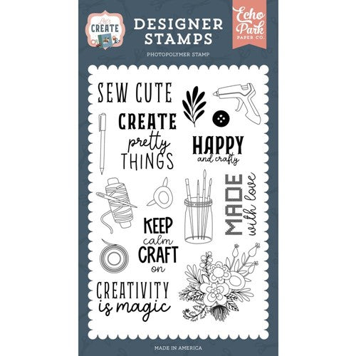 Simon Says Stamp! Echo Park CREATE PRETTY THINGS Clear Stamps lc283040*